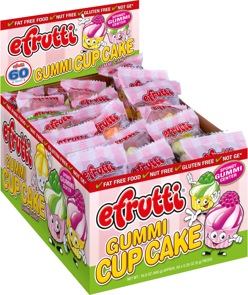 eFrutti Individually Wrapped Gummi Cupcakes Piece 0.28oz