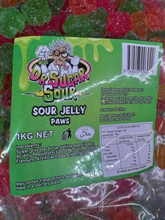 Dr. Sugar Sour Jelly Paws 1kg