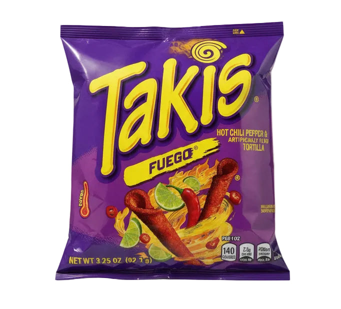 Takis Fuego 92.3G - Tom's Confectionery Warehouse