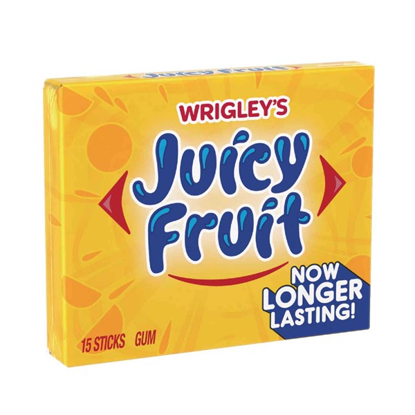 Wrigley's Juicy Fruit Gum 15 Sticks - Tom's Confectionery Warehouse