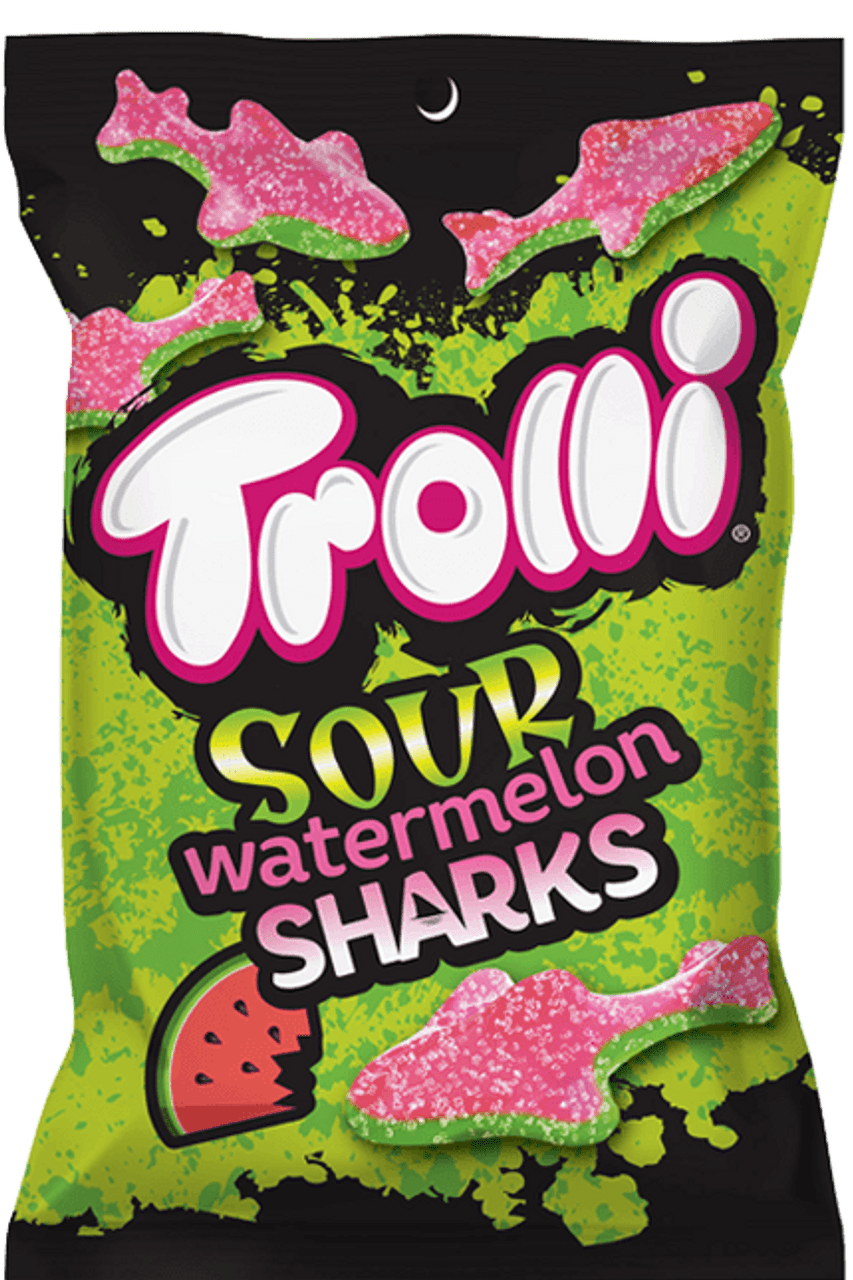 Trolli Value Peg Watermelon Sharks 120g
