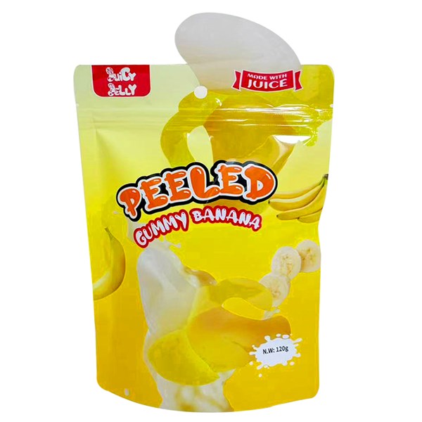 Juicy Jelly Peeled Gummy Banana Flavour 120g