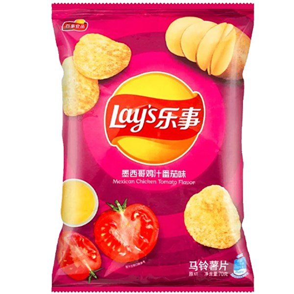 Lays Mexican Tomato Chicken Chips 70g