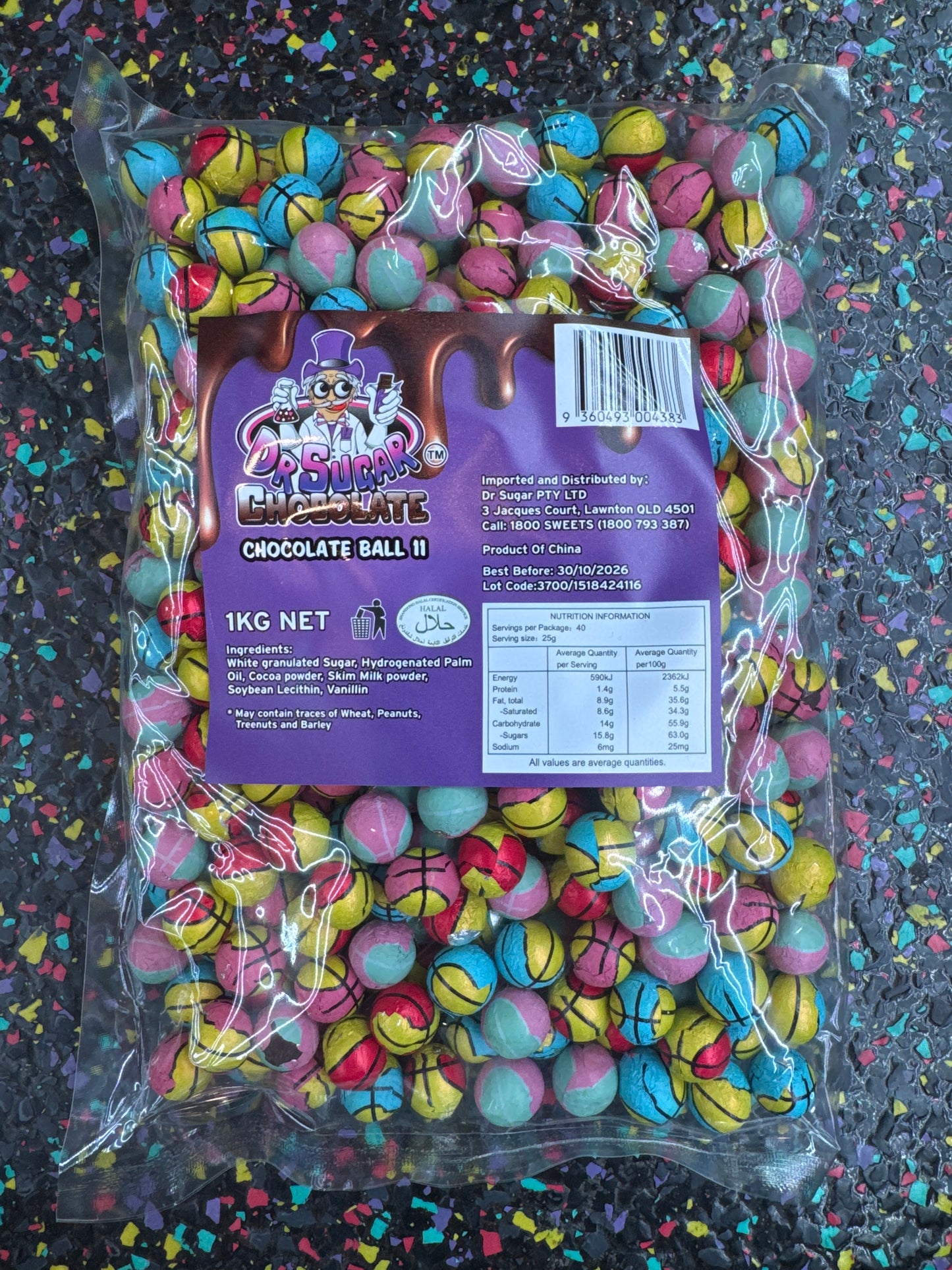 Dr Sugar - Netball Chocolate Ball (ball 11) 1kg
