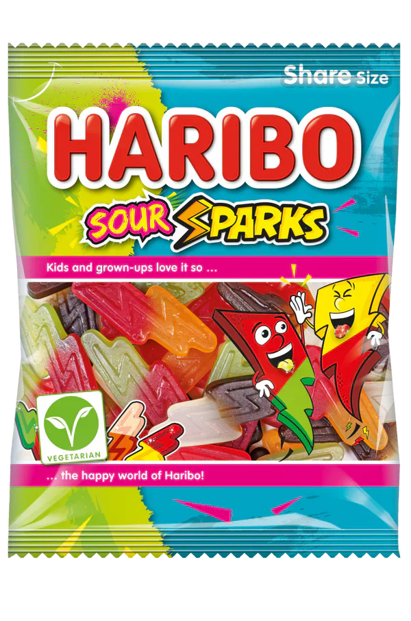 UK Haribo - Sour Sparks 154g