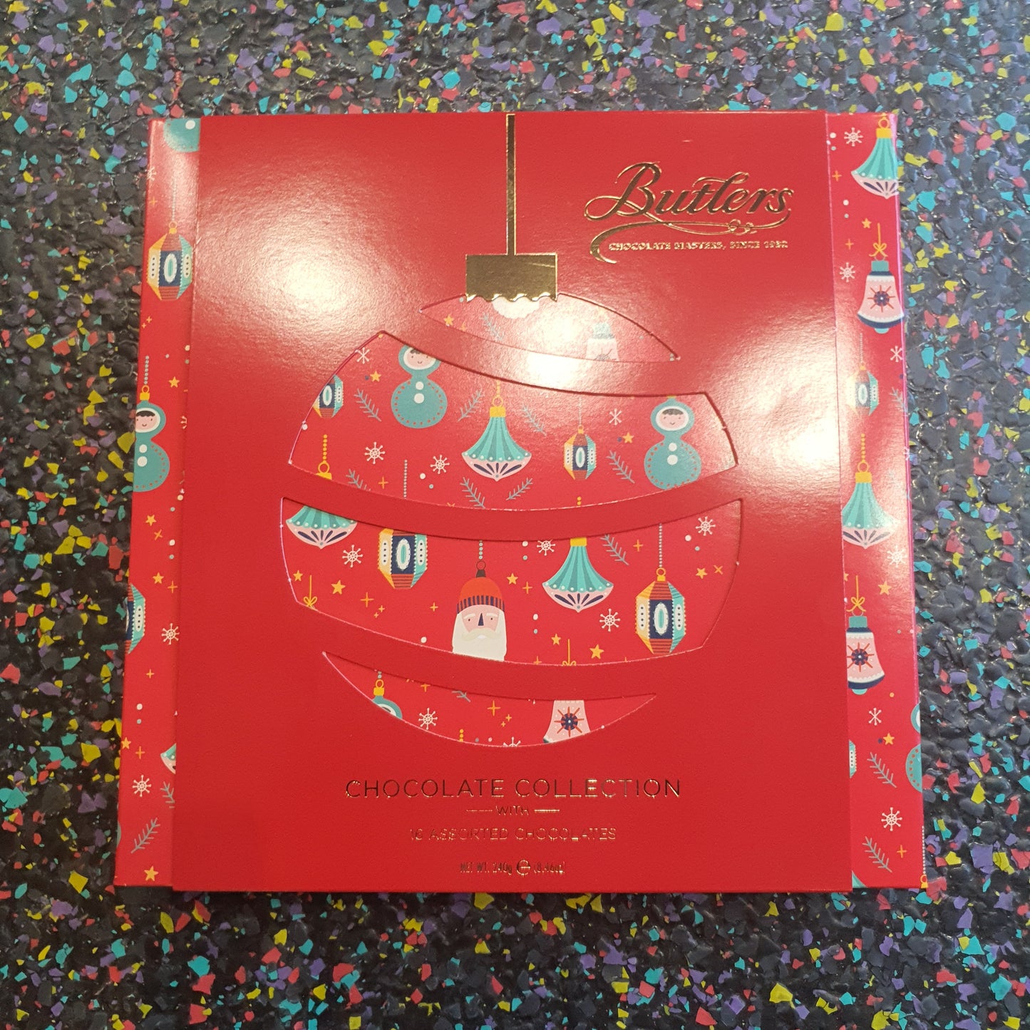 Red Christmas motif choc collection