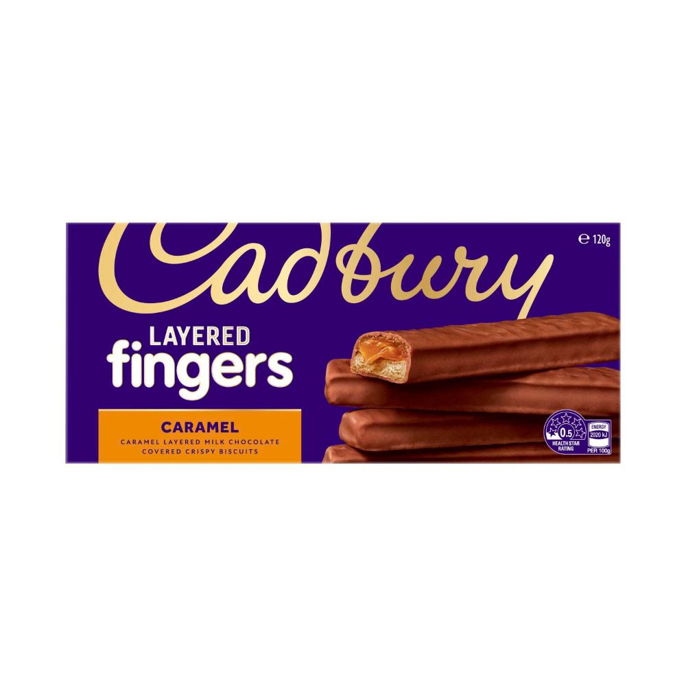 Cadbury Layered Fingers Caramel 120g