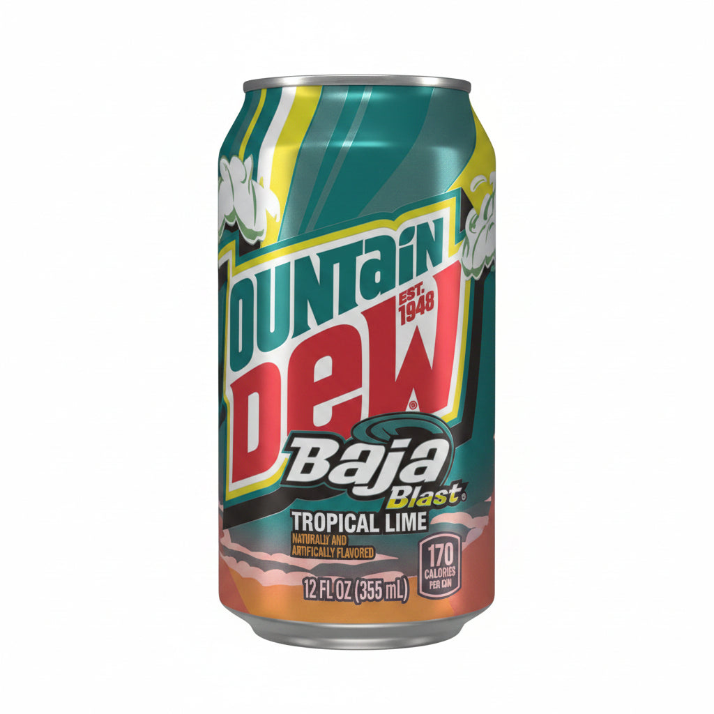 US MTN Dew Baja Blast Tropical Lime 355ml