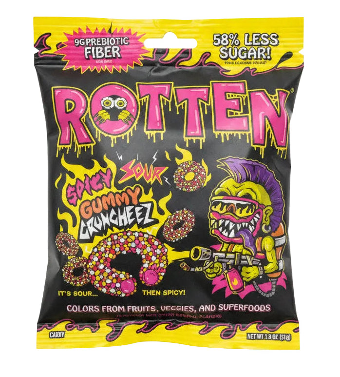 Rotten Spicy Sour Gummy Cruncheez 51g