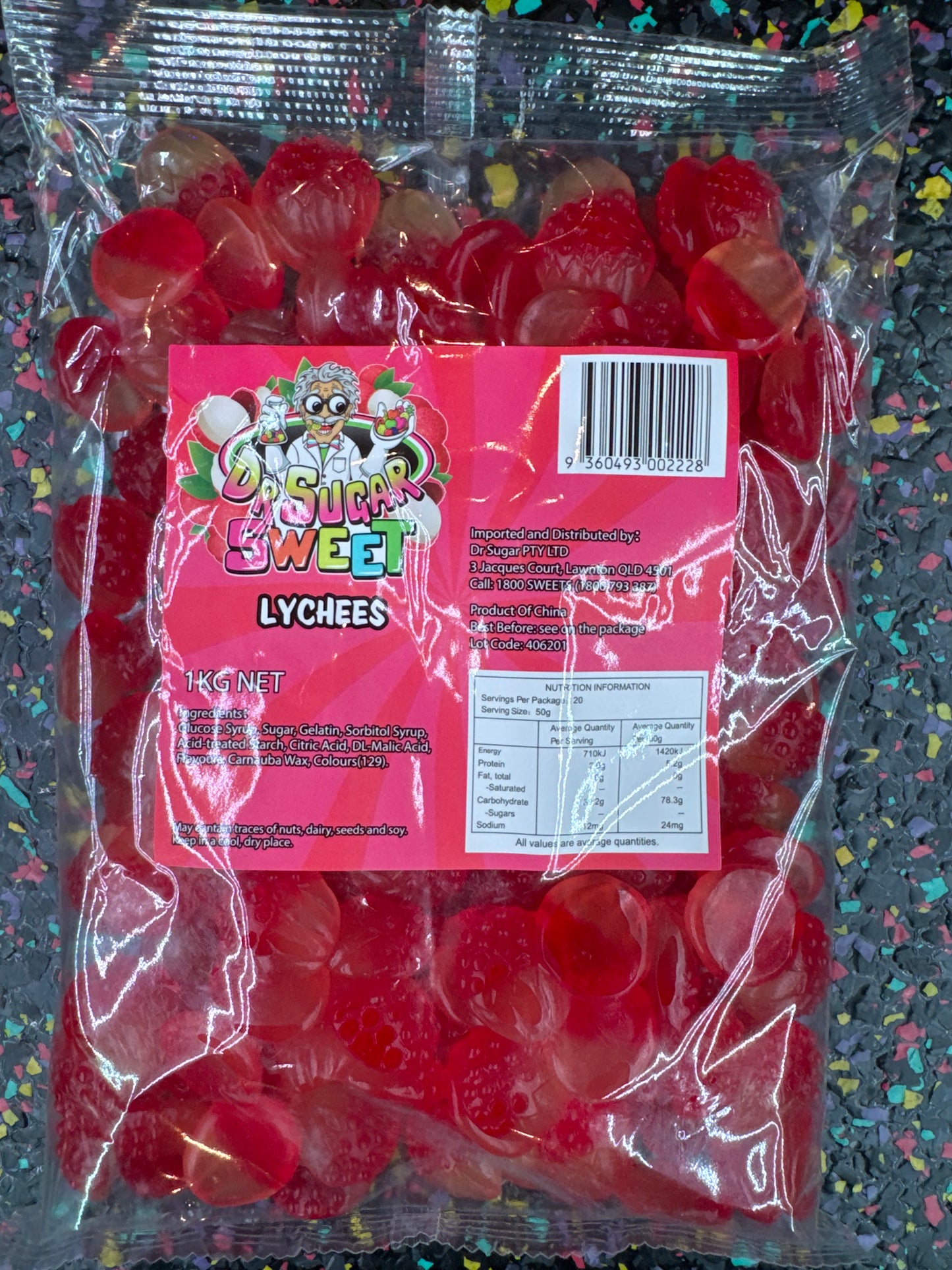 Dr. Sugar Gummy Lychee 1kg
