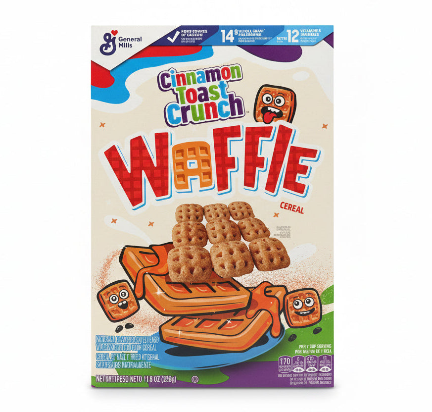Cinnamon Toast Crunch waffle 328g - Tom's Confectionery Warehouse