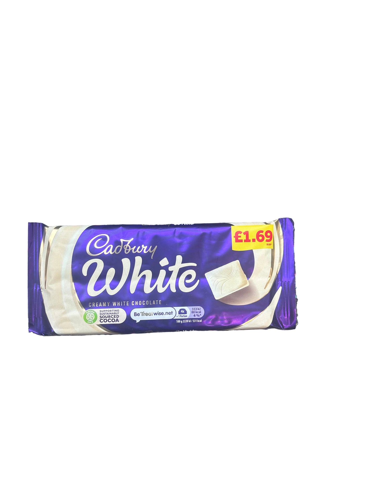 UK Cadbury White Bar 120g