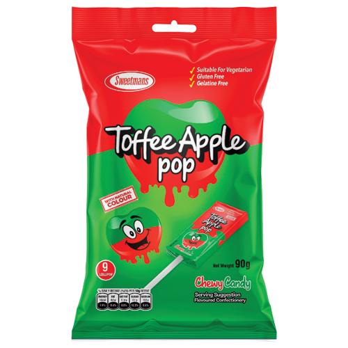 Toffee Apple Chewy Pop Fun size bag 90g