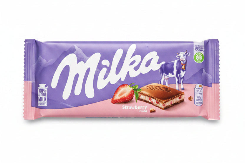Milka Strawberry Yoghurt 100g - Tom's Confectionery Warehouse