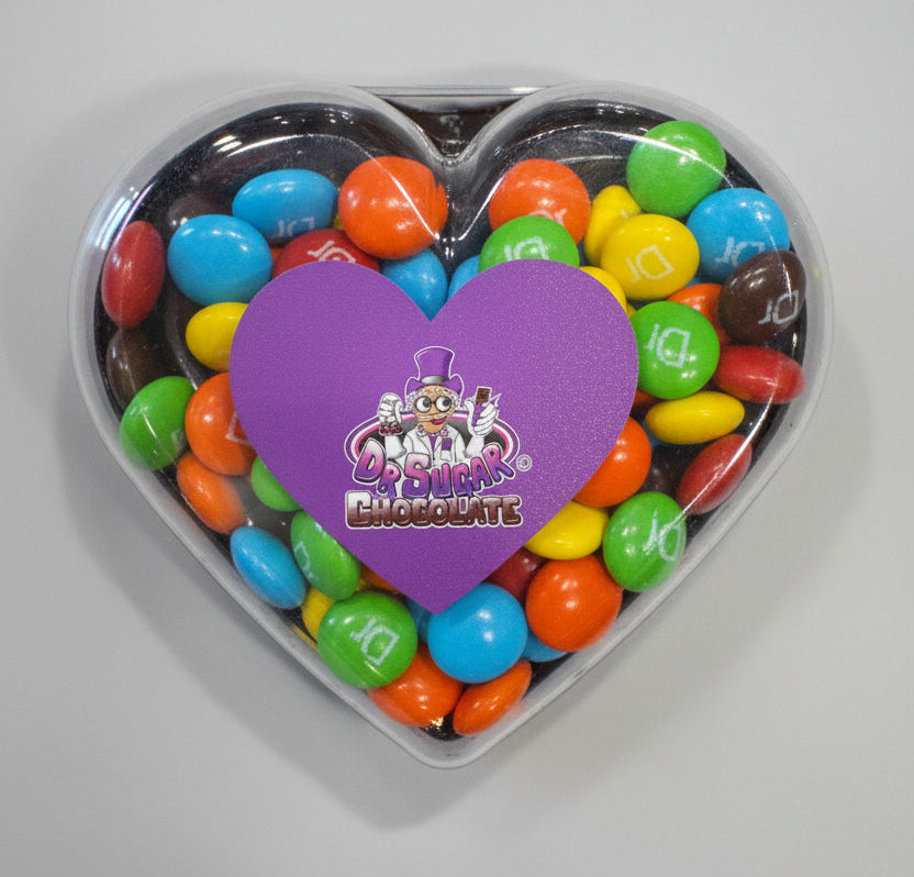 80g CHOCOLATE BEANS BUTTON-HEART - Tom's Confectionery Warehouse