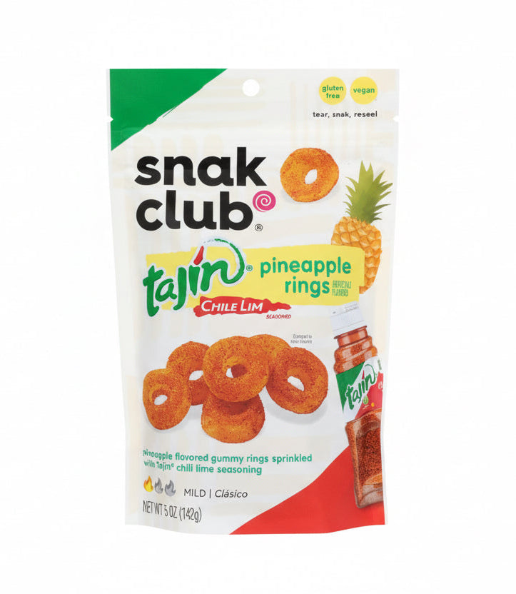 US Snak Club Tajin Pineapple Rings 142g