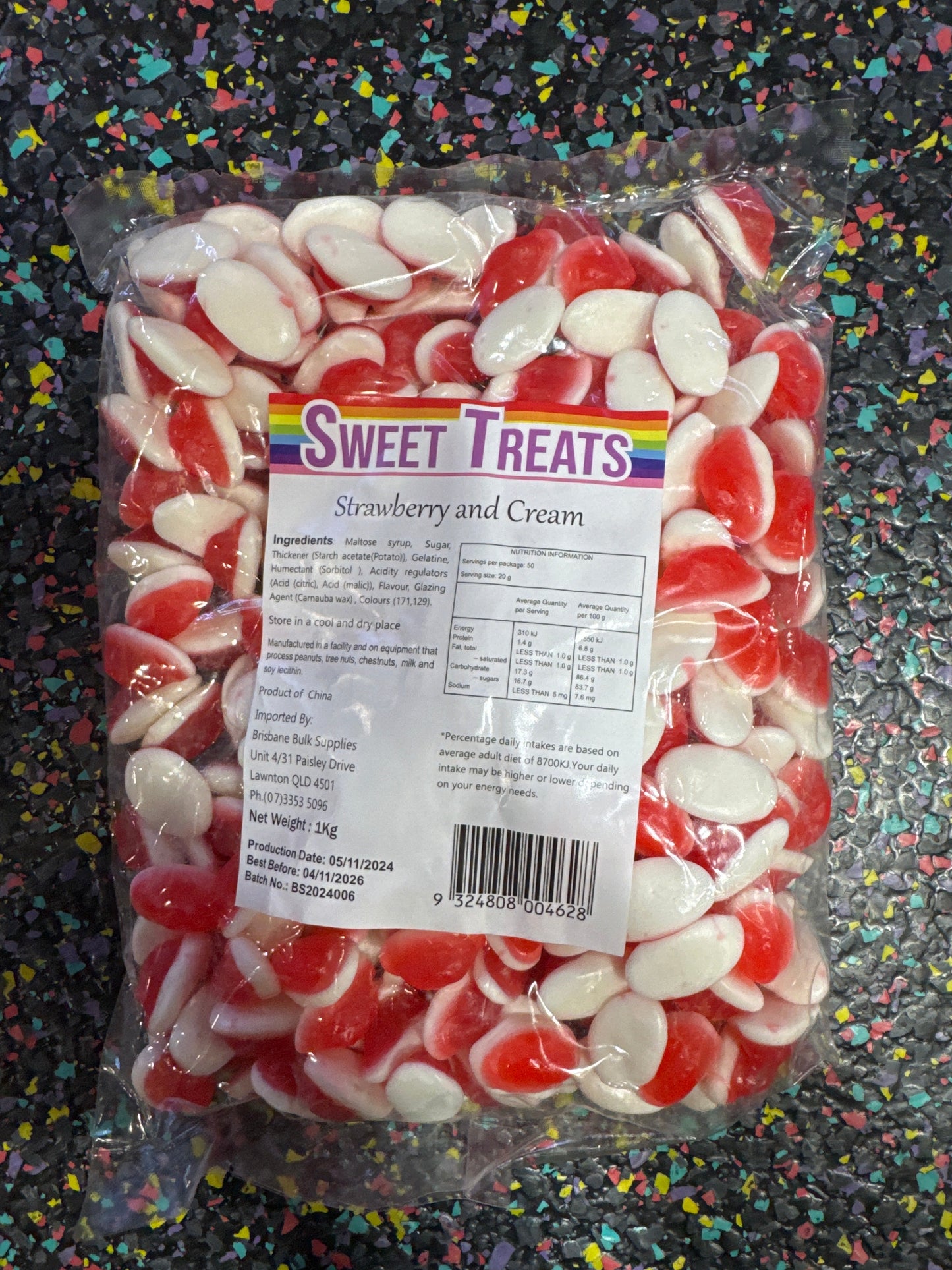Sweet treats - strawberry and cream 1kg