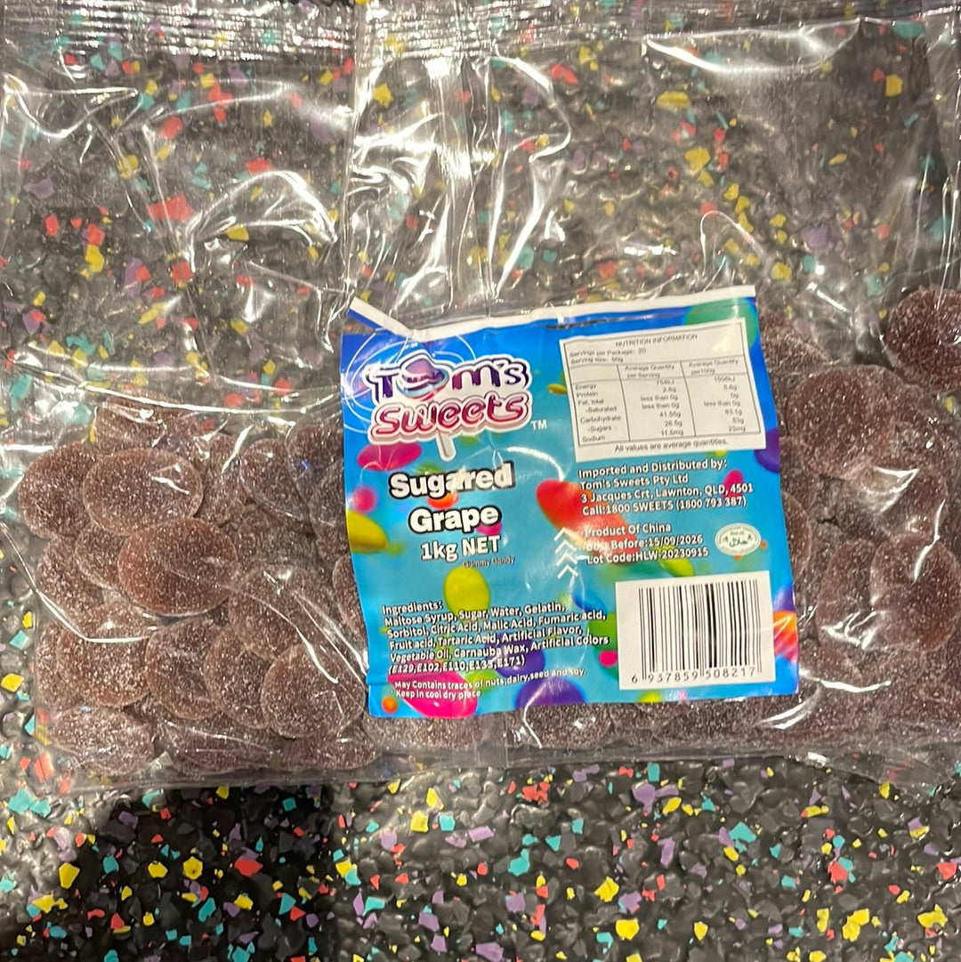 Tom's Sweets Sugared Grape 1kg