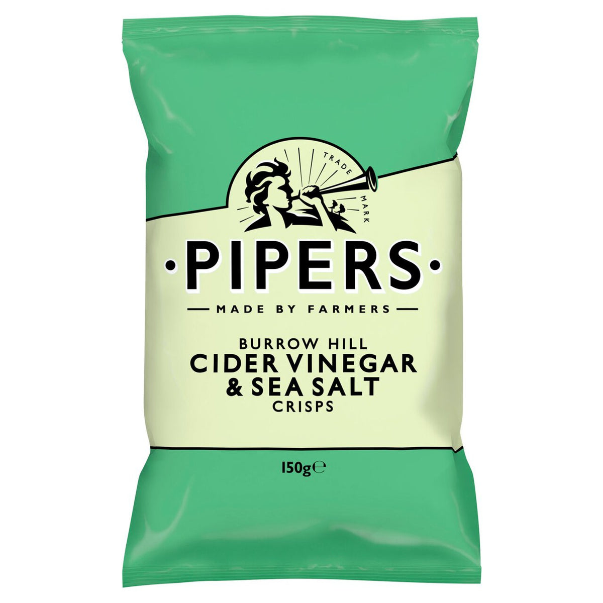 Pipers Burrow Hill Cider Vinegar & Sea Salt Crisps 150g