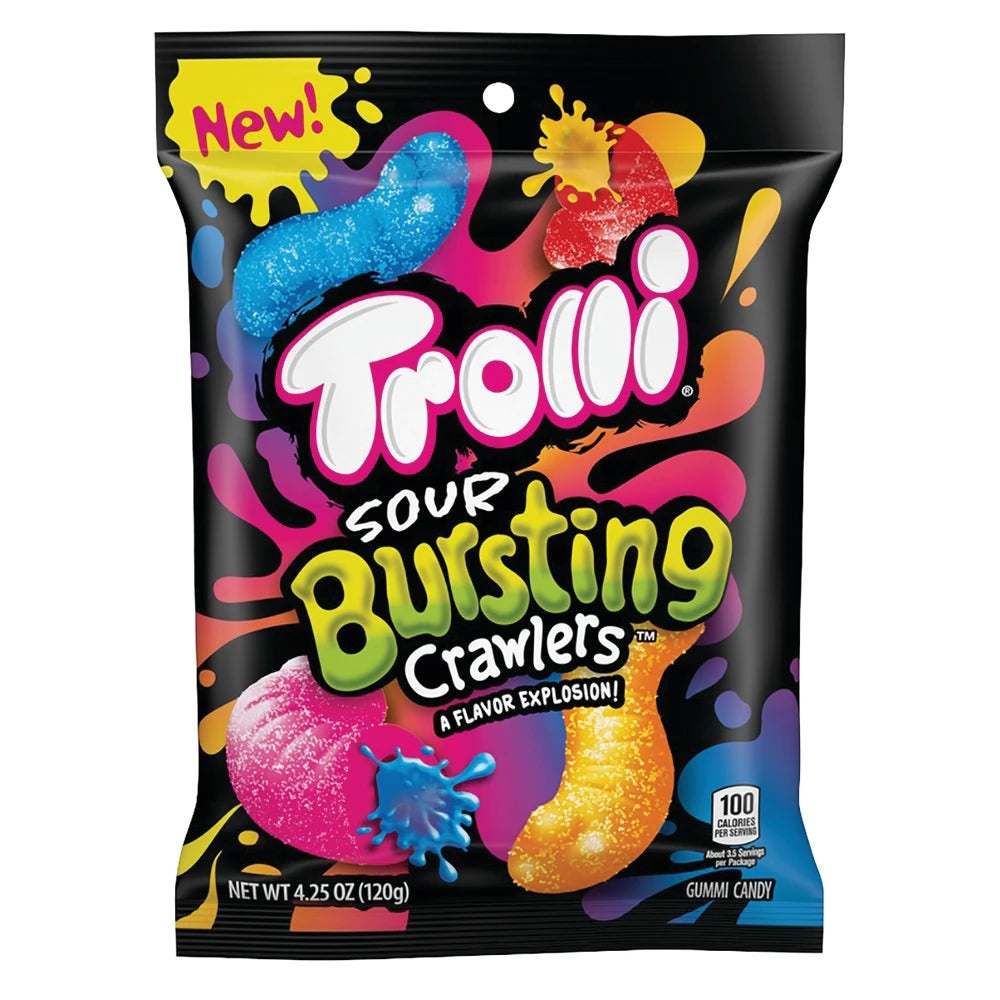 Trolli Sour Bursting Crawlers Peg Bag 120g