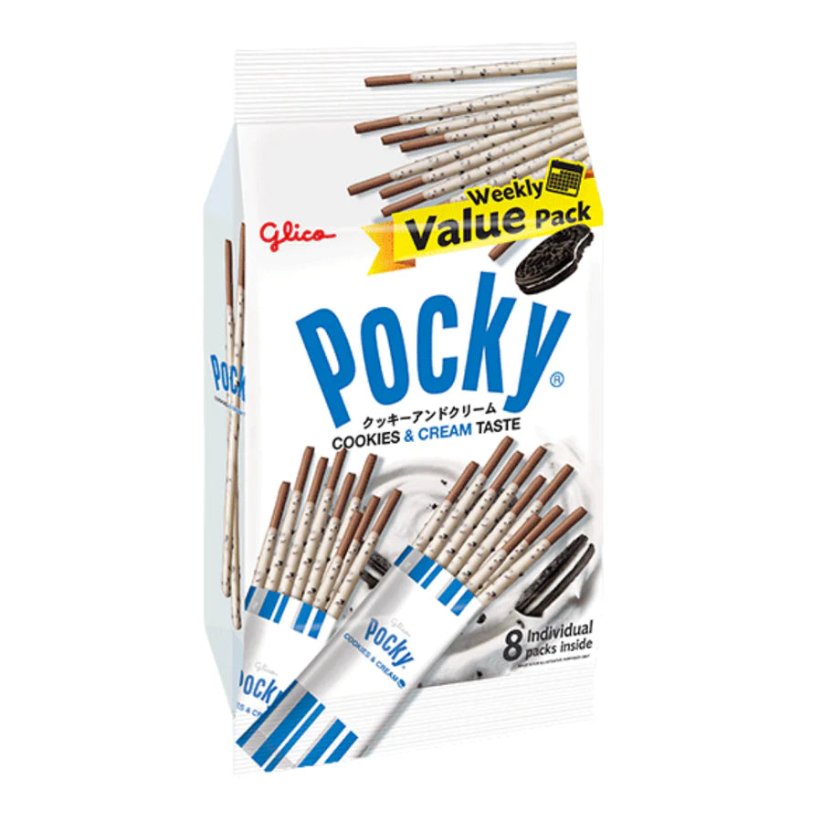 Pocky Cookie & Cream Value Pack GLICO 176g