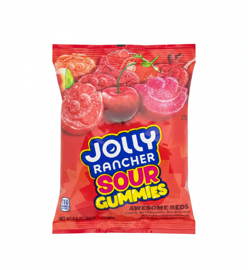 US Jolly Rancher Gummies Sour Awesome Reds 184g