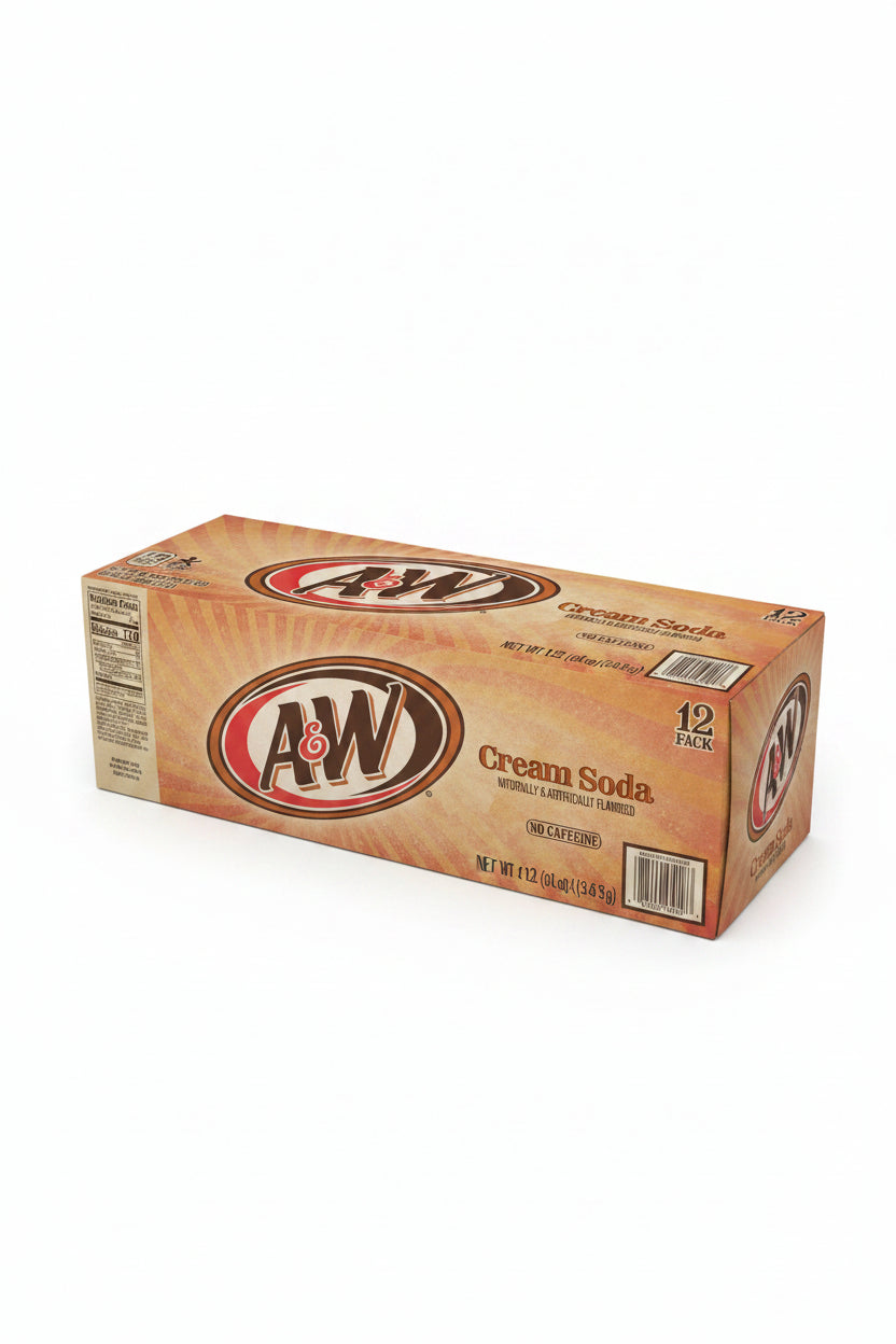 US A&W Cream Soda 355ml - Tom's Confectionery Warehouse