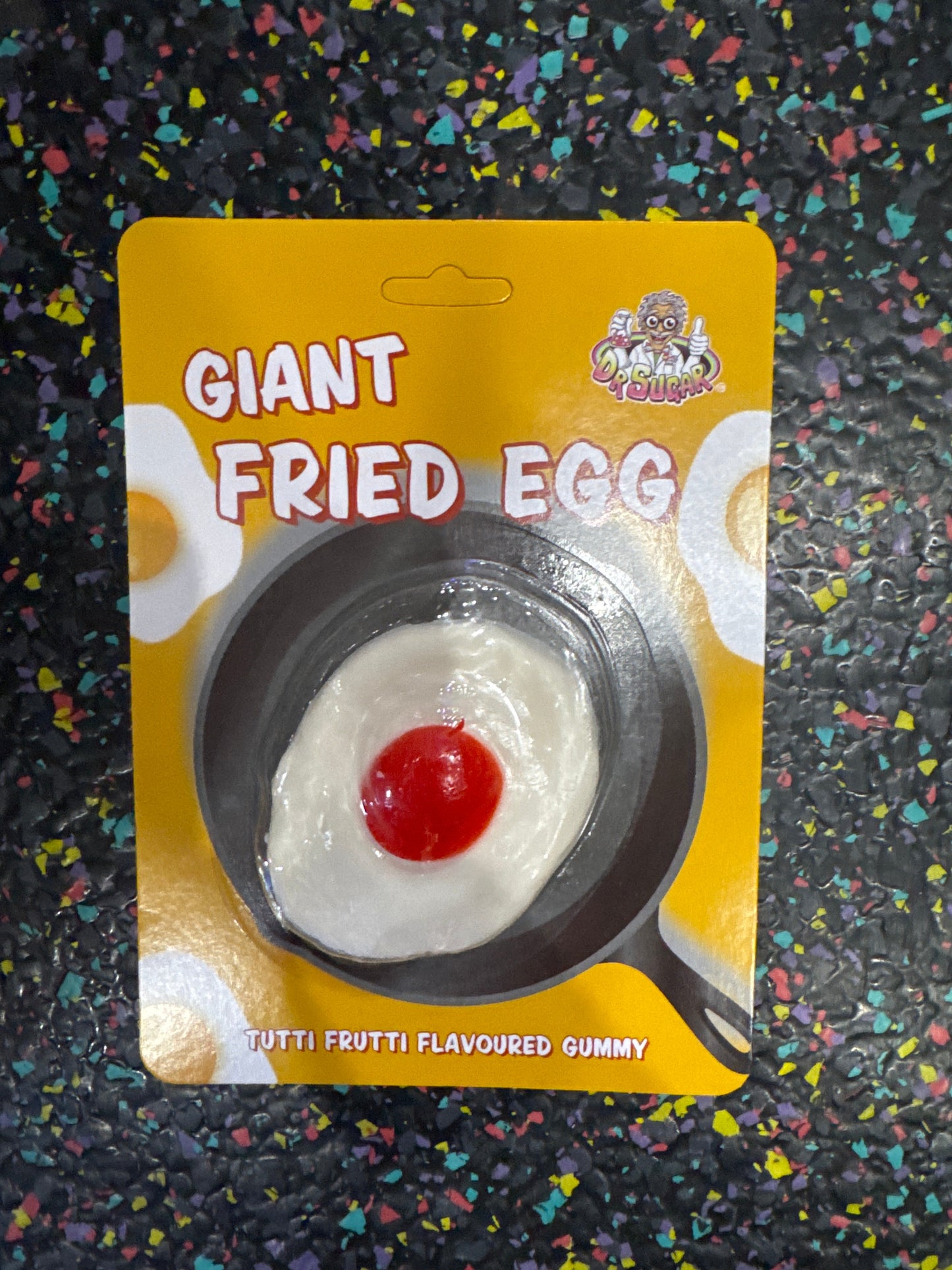 90g gummy fried egg
