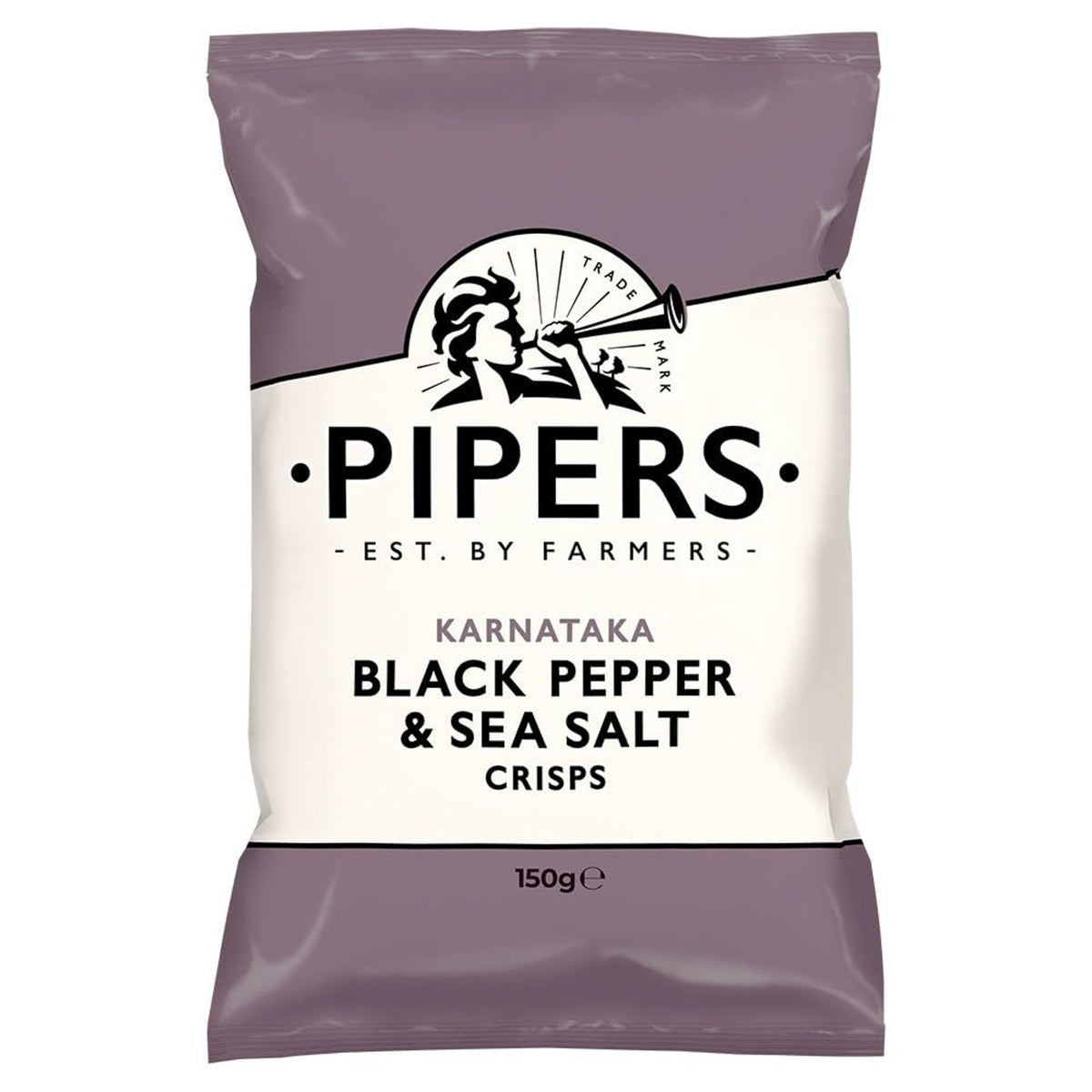 Pipers Karnataka Black Pepper & Sea Salt Crisps 150g