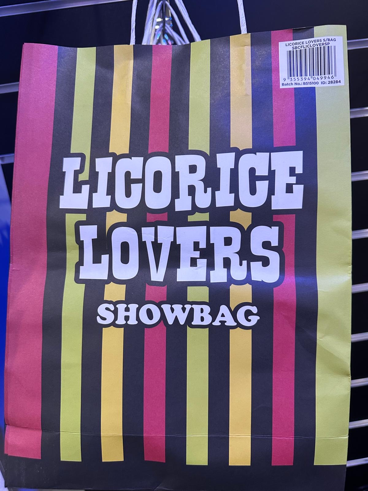 Licorice Lovers Showbag