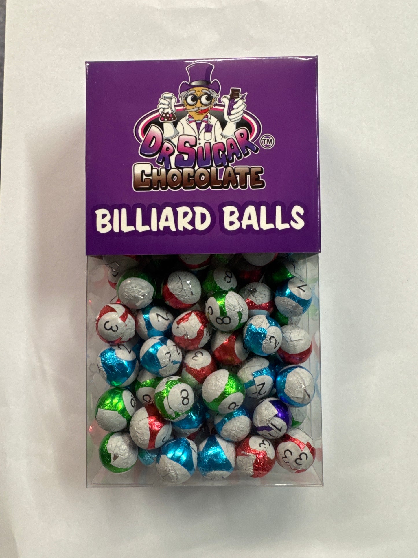 250g CHOCOLATE BALL-BILLIARD BALLS