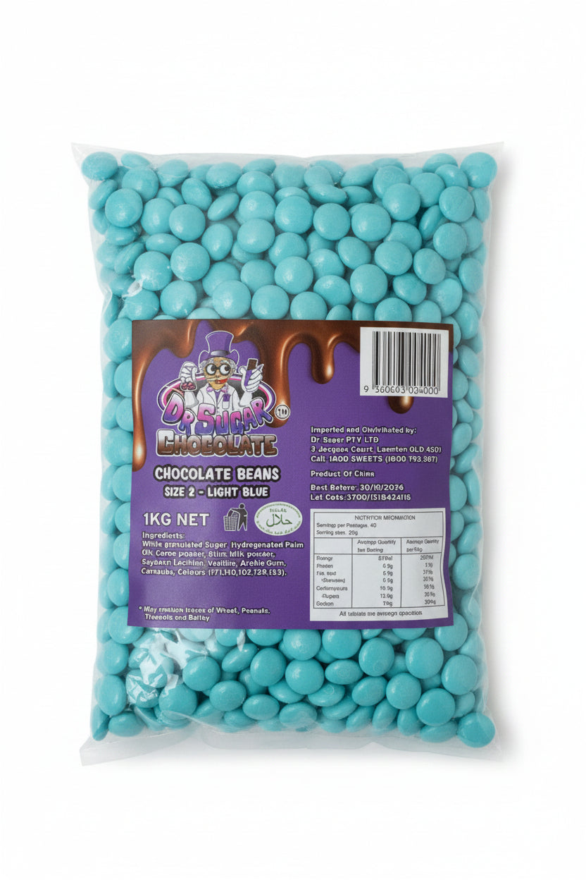 Dr Sugar Light Blue Chocolate Bean 1kg
