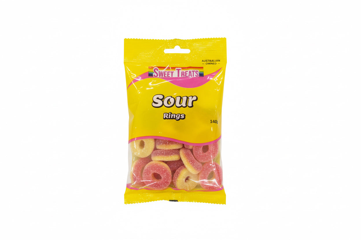 Sweet Treats sour rings 140g