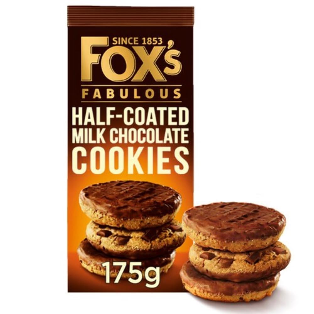 Fox's Cookies half coated chocolate 175g
