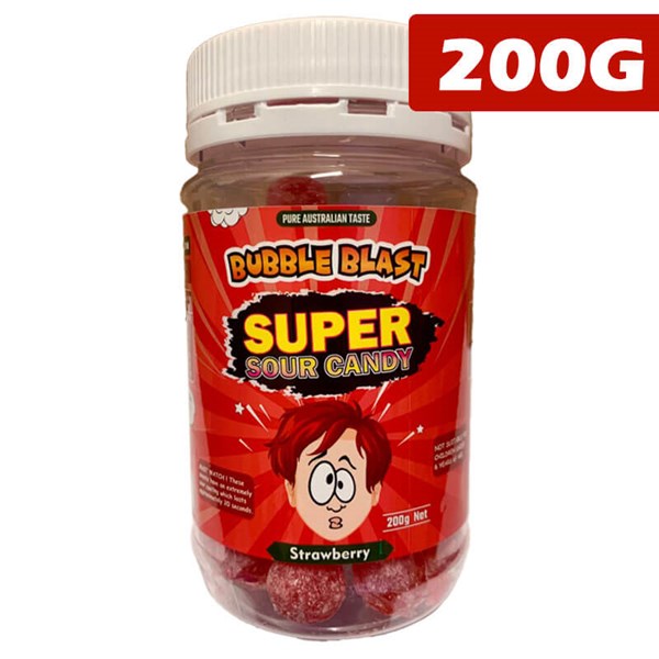 Bubble Blast Sour Strawberry 200g