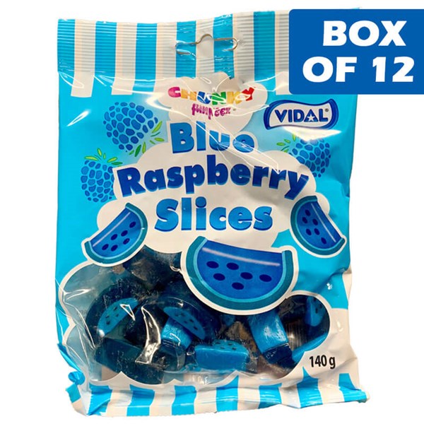 Vidal Blue Raspberry Slices 140g