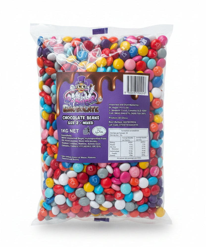Dr Sugar Mix Chocolate Bean 1kg - Tom's Confectionery Warehouse