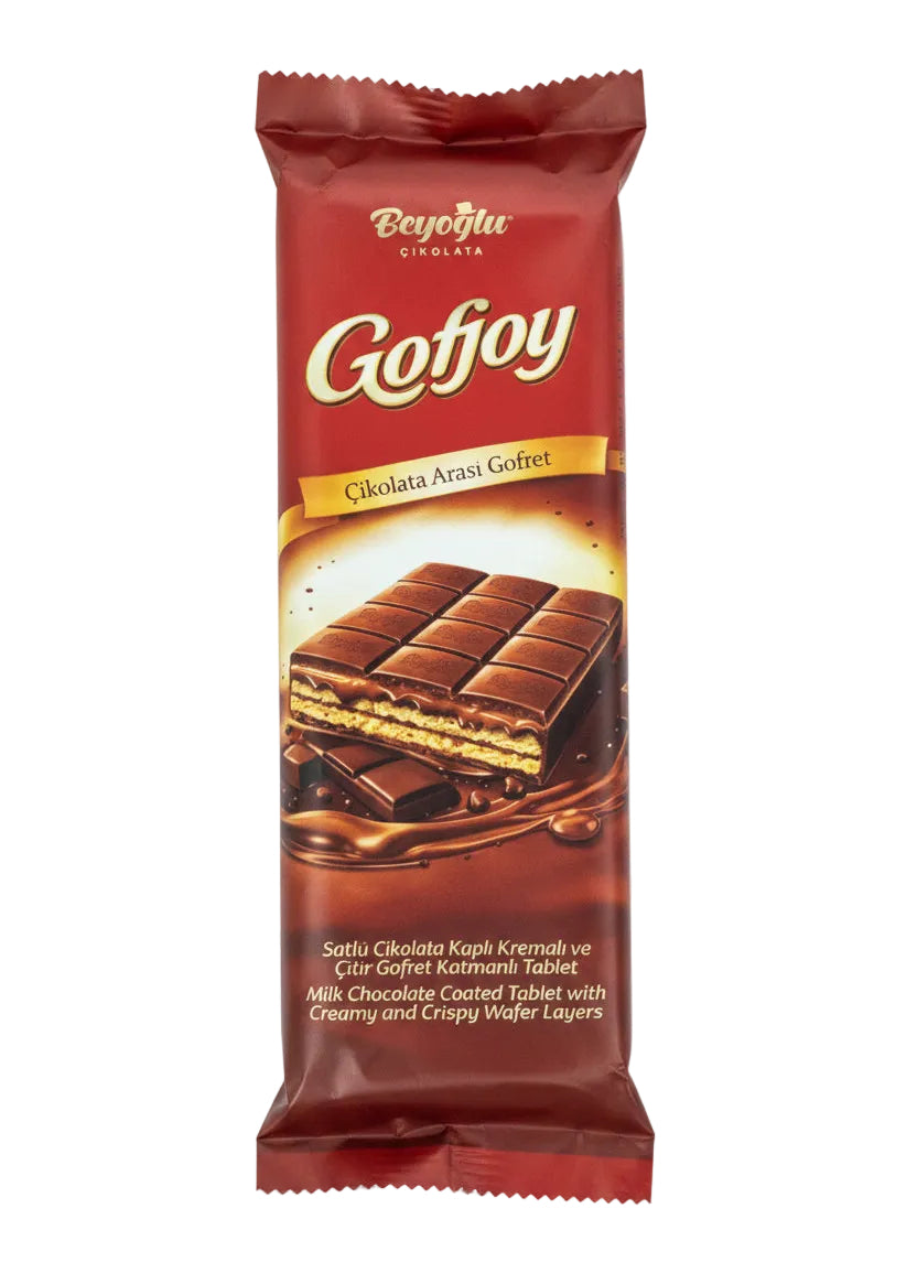 Beyoglu Gofjoy Gofret Milk Chocolate Coated Crispy Wafer 150G