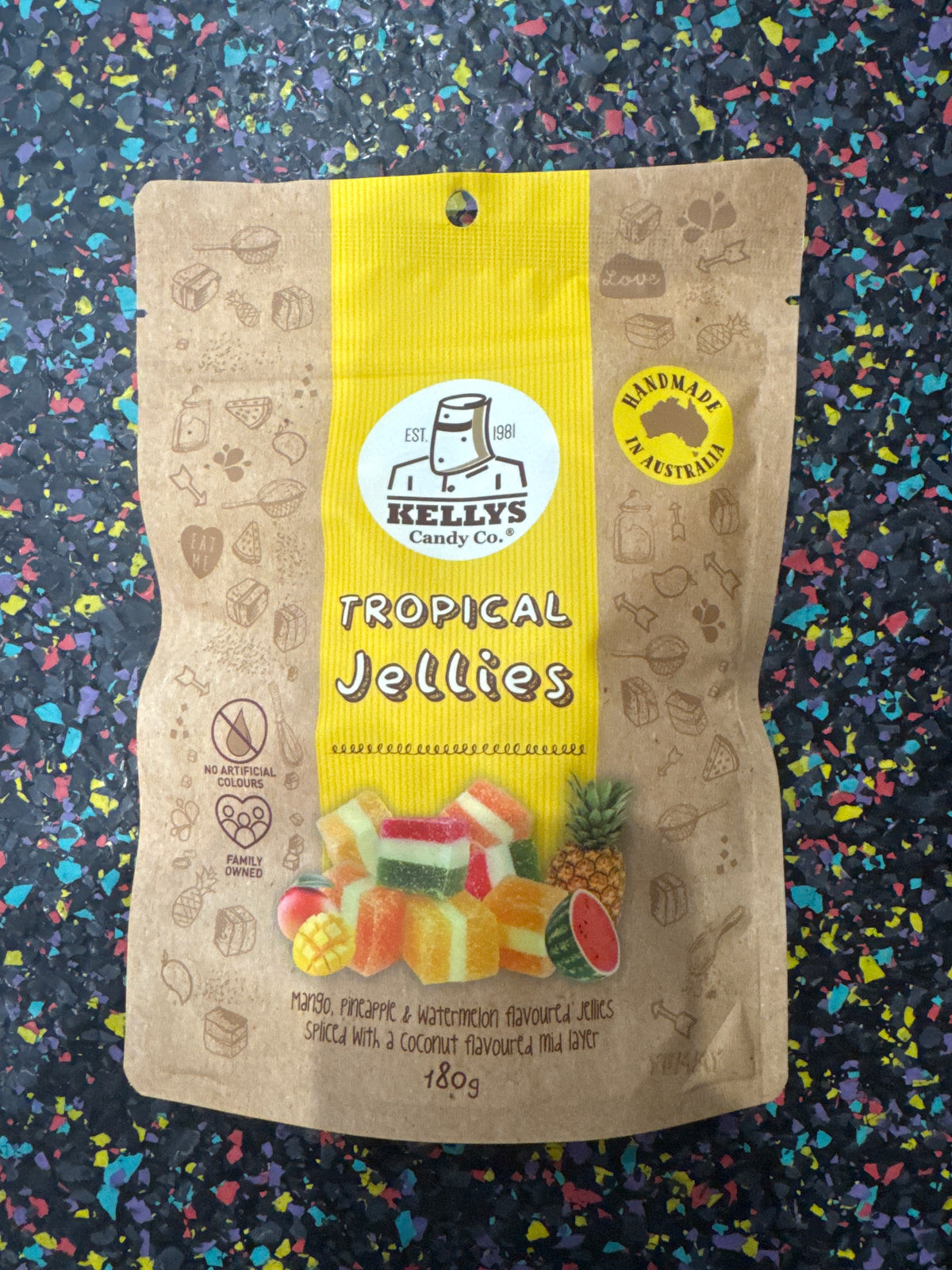 Kellys Tropical Jellies 180g