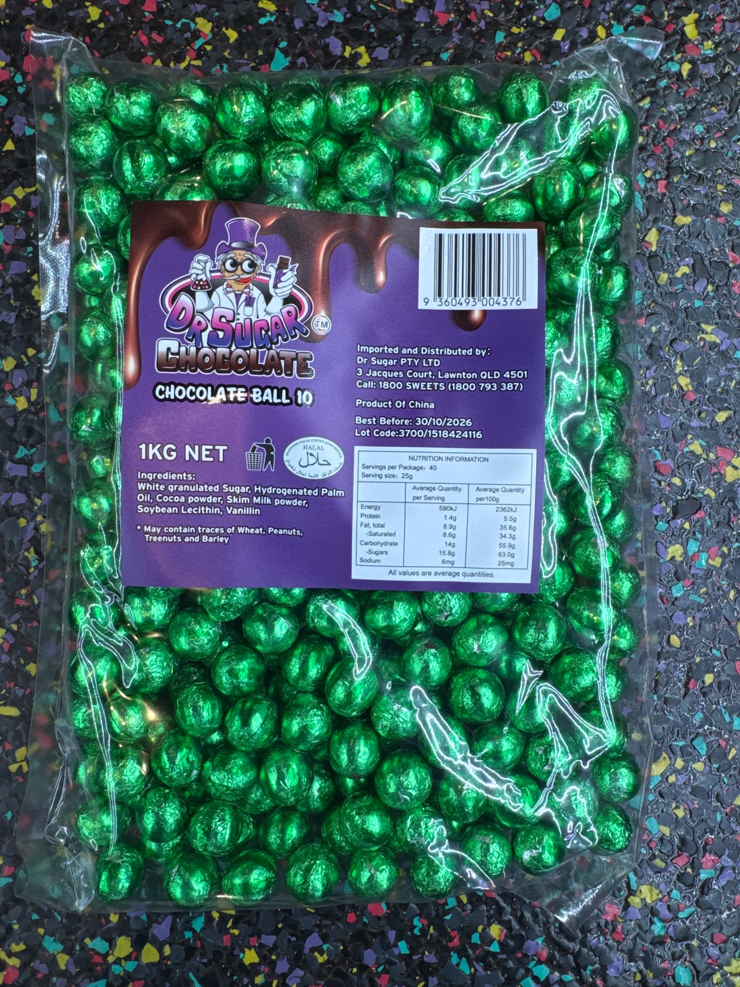 Dr Sugar - Tennis Chocolate Ball (ball 10) 1kg