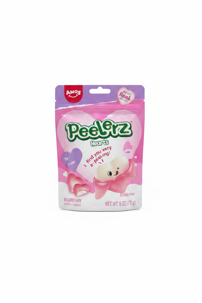 Us Amos Peelerz Hearts Raspberry 170g