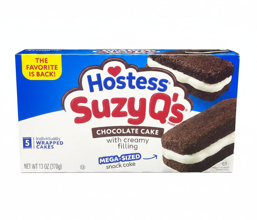 Hostess Suzy Q's Chocolate Cake with Creamy Filling 370g