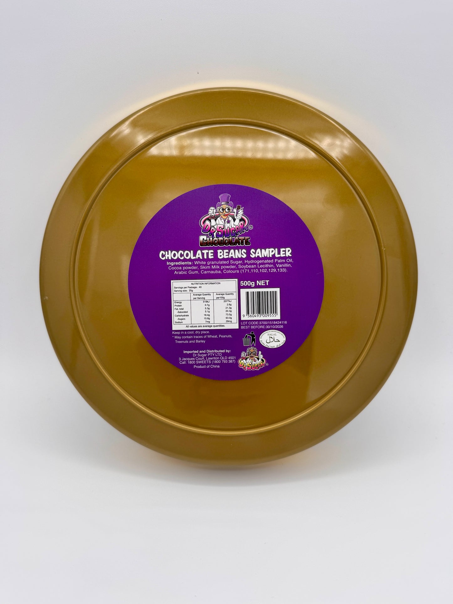 500g CHOCOLATE BEANS BUTTON- CHOCOLATE BEAN SAMPLER