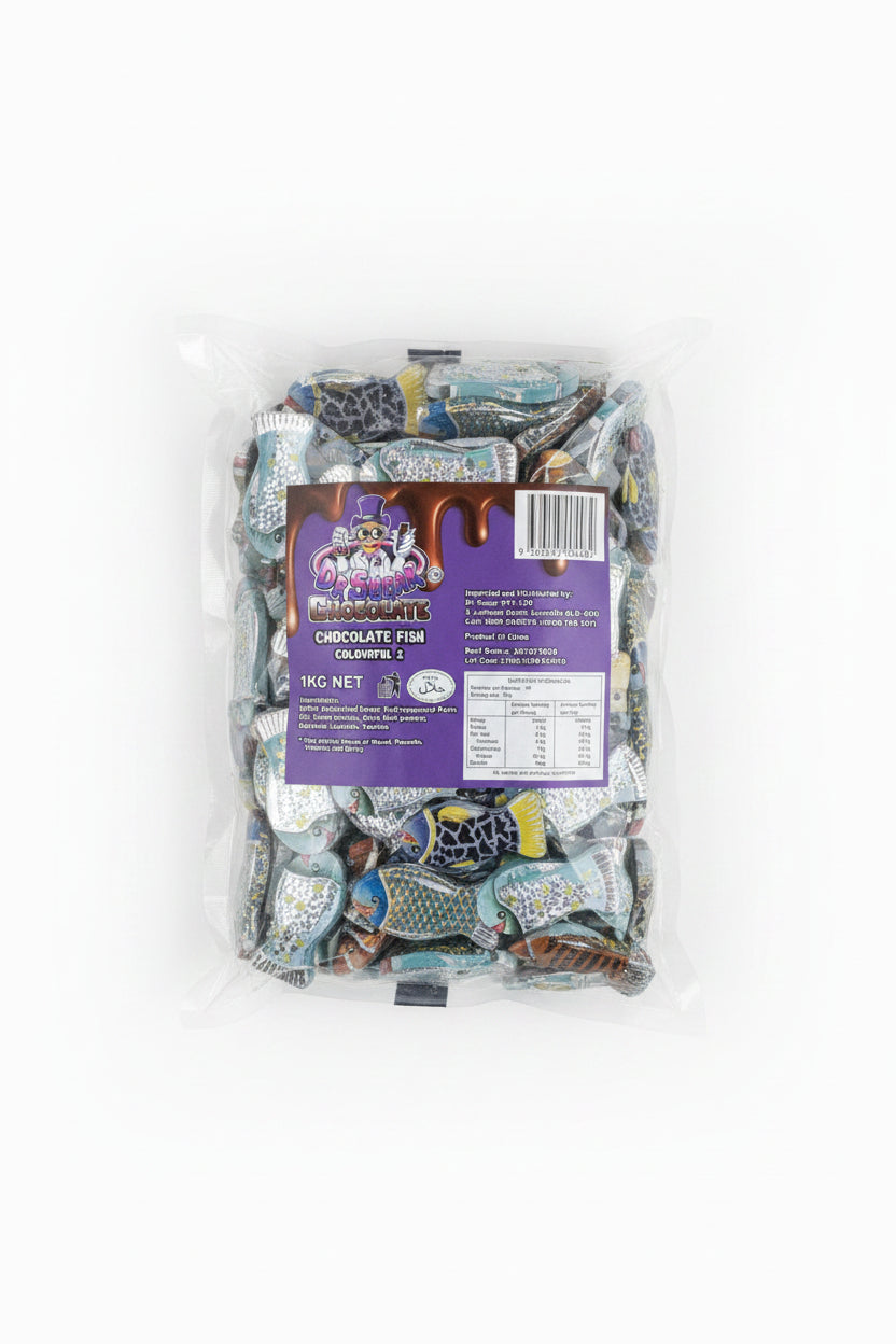Dr Sugar - Colourful Chocolate Fish 1kg