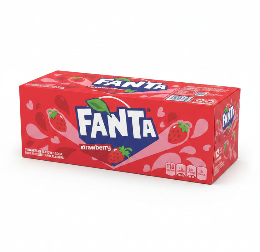 US Coca Cola Fanta Strawberry 355ml - Tom's Confectionery Warehouse