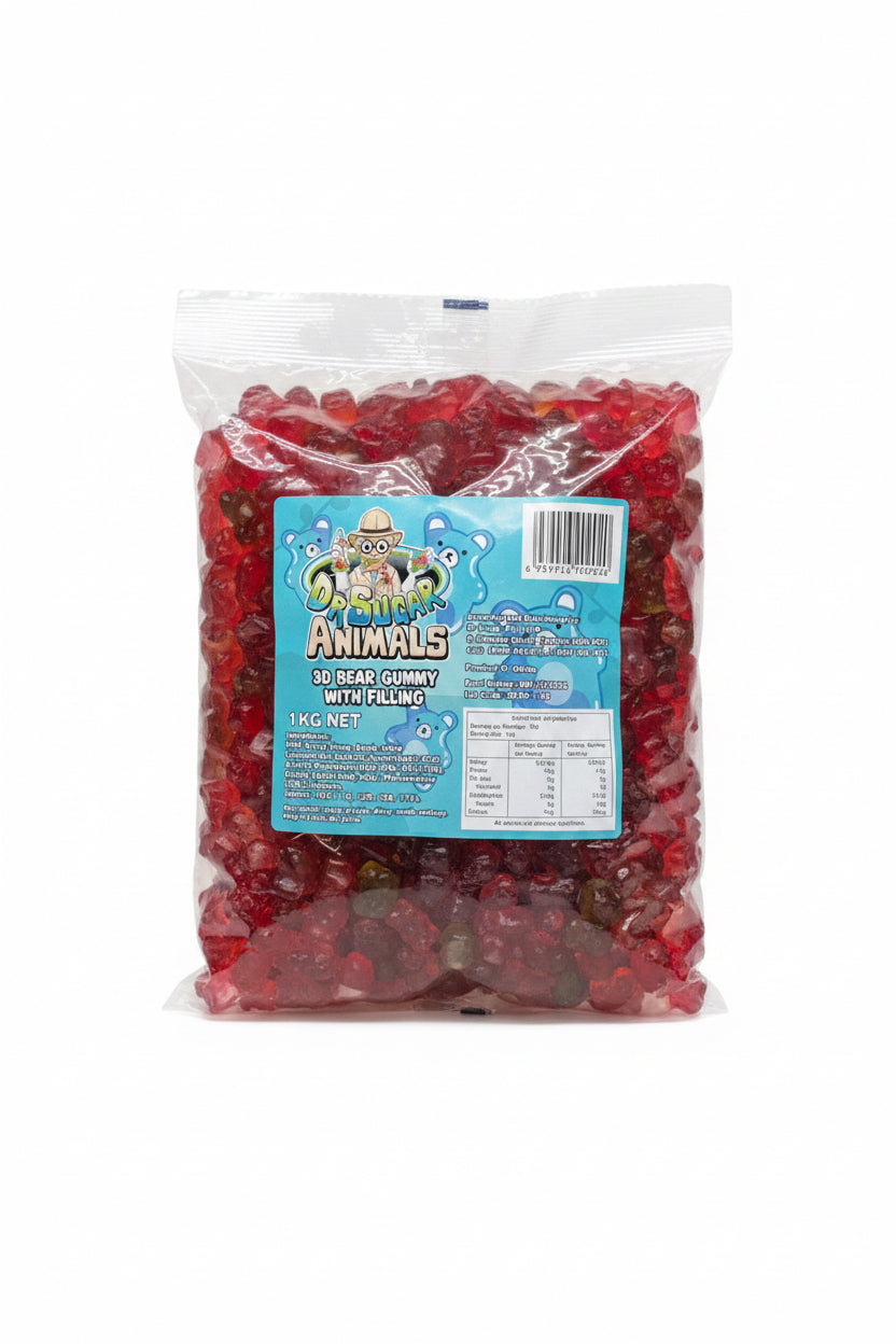Dr Sugar 3D Bear Gummy With Filling 1kg