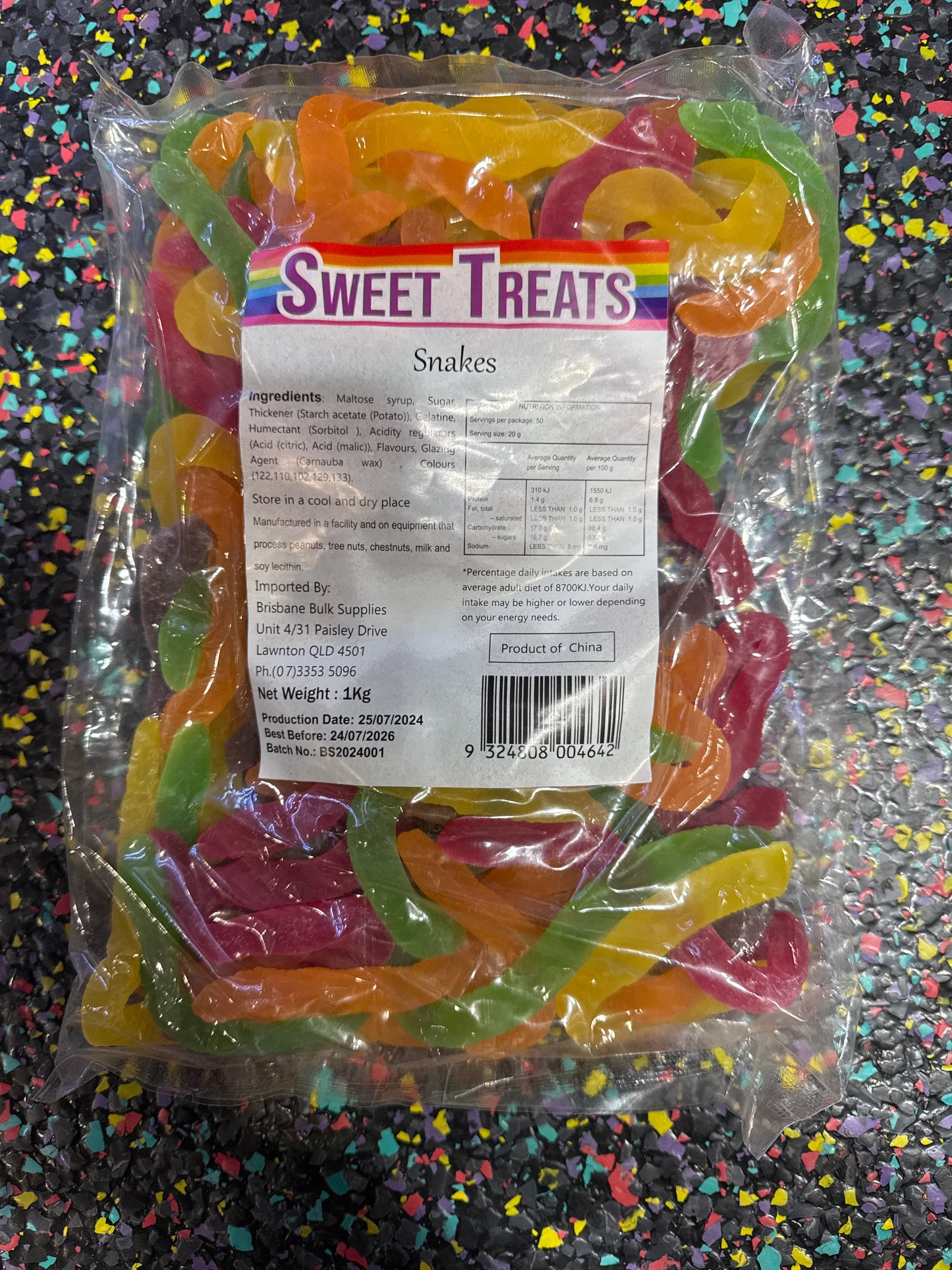 Sweet treats - Snakes 1kg