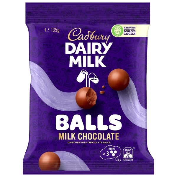 Cadbury Milk Chocolate Balls 135g