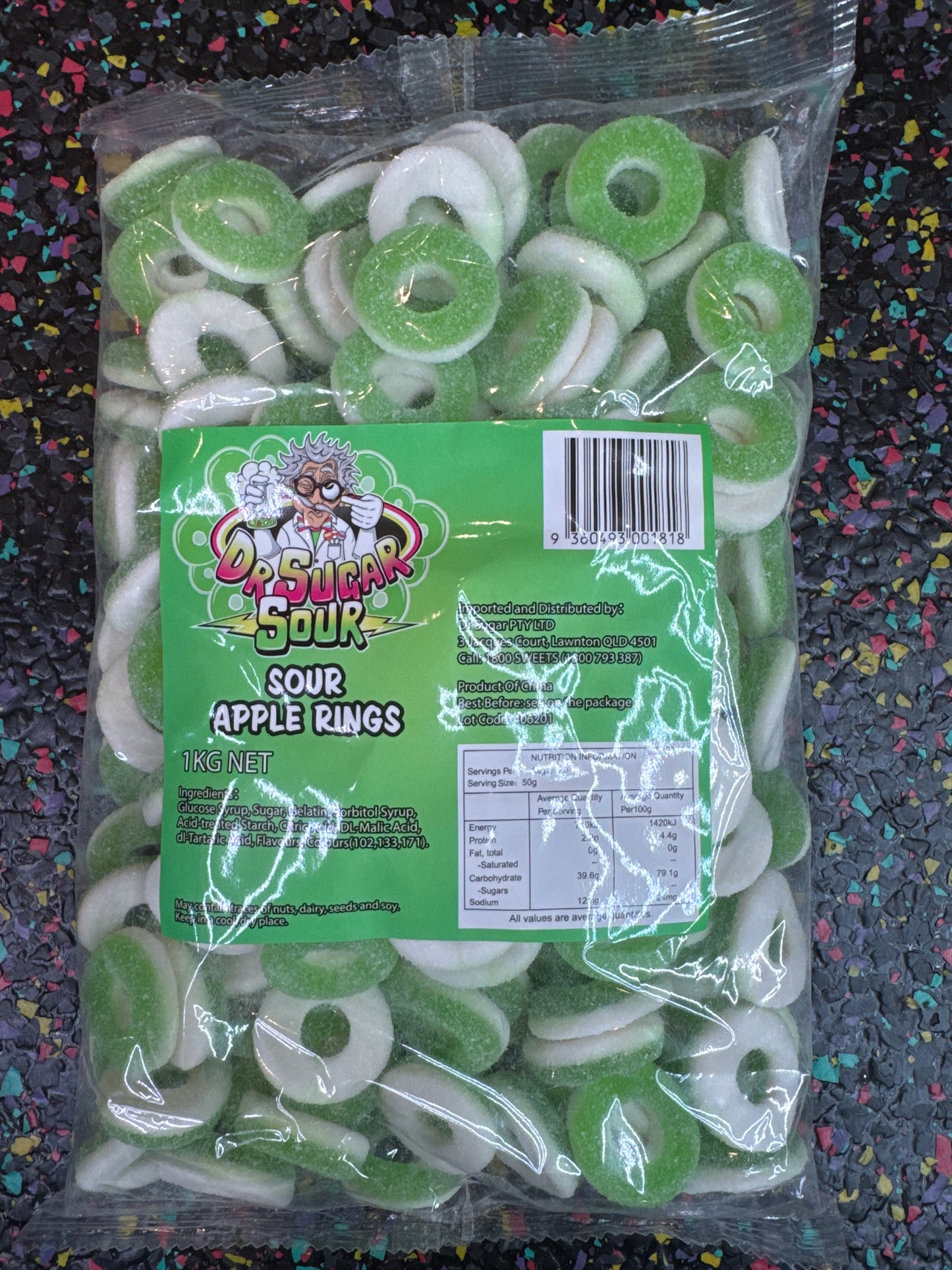 Dr. Sugar Sour Apple Ring 1kg