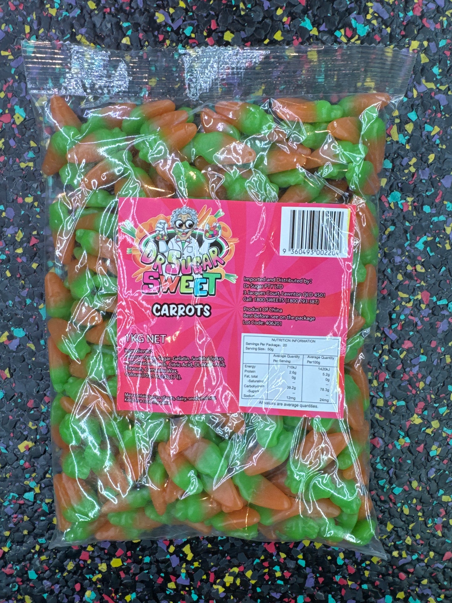 Dr. Sugar Gummy Carrot 1kg